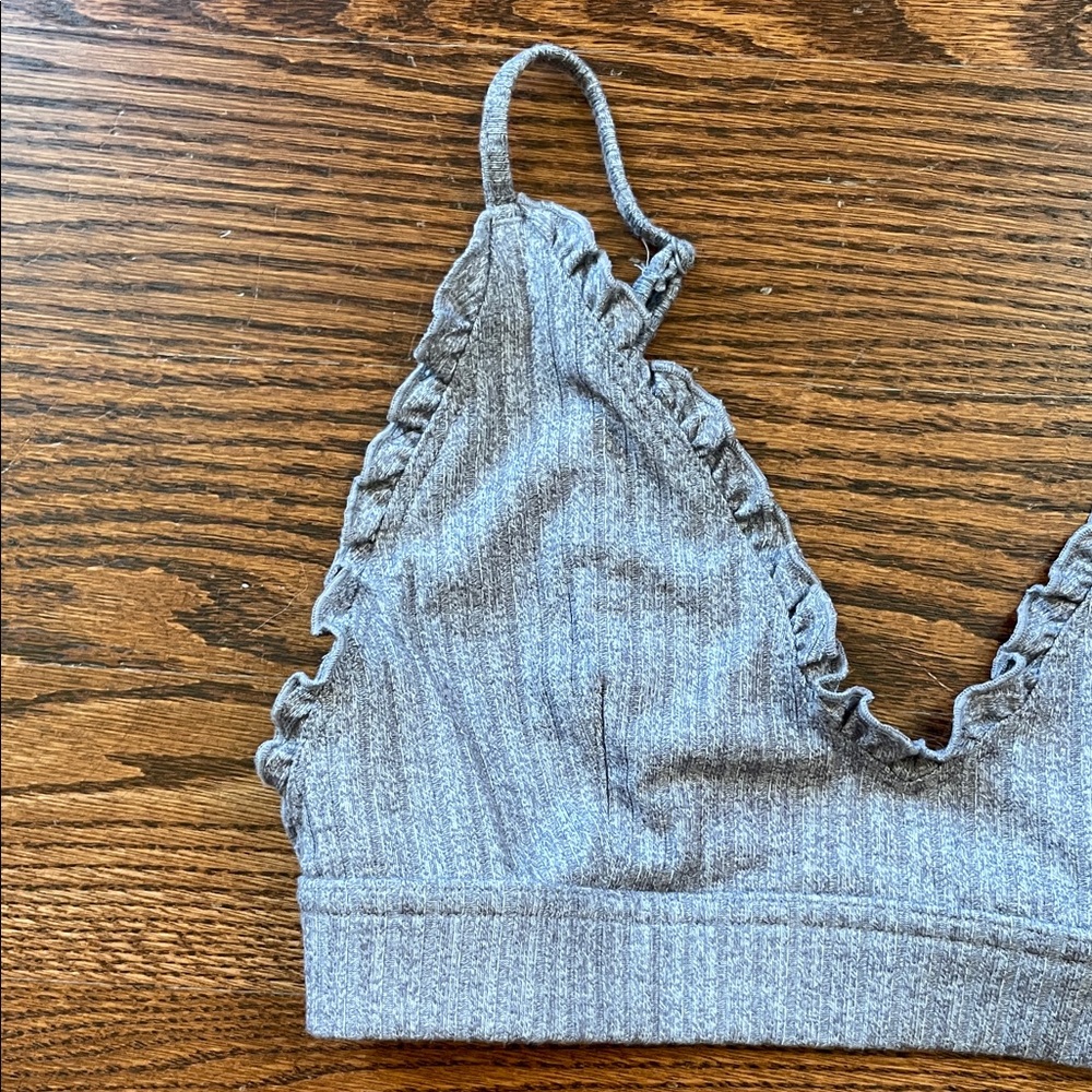 Blue Ruffled Bralette - Picture 2 of 7